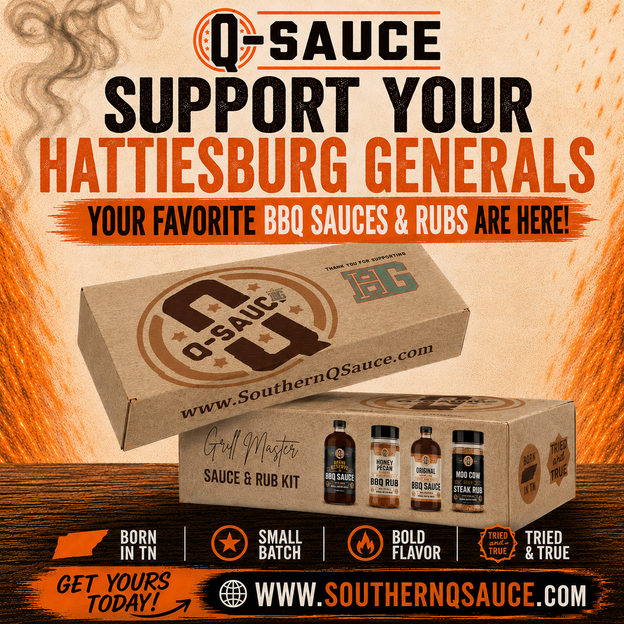 Hattiesburg Generals Grill Master Kit