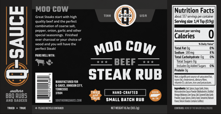 Moo Cow Steak Rub Tin