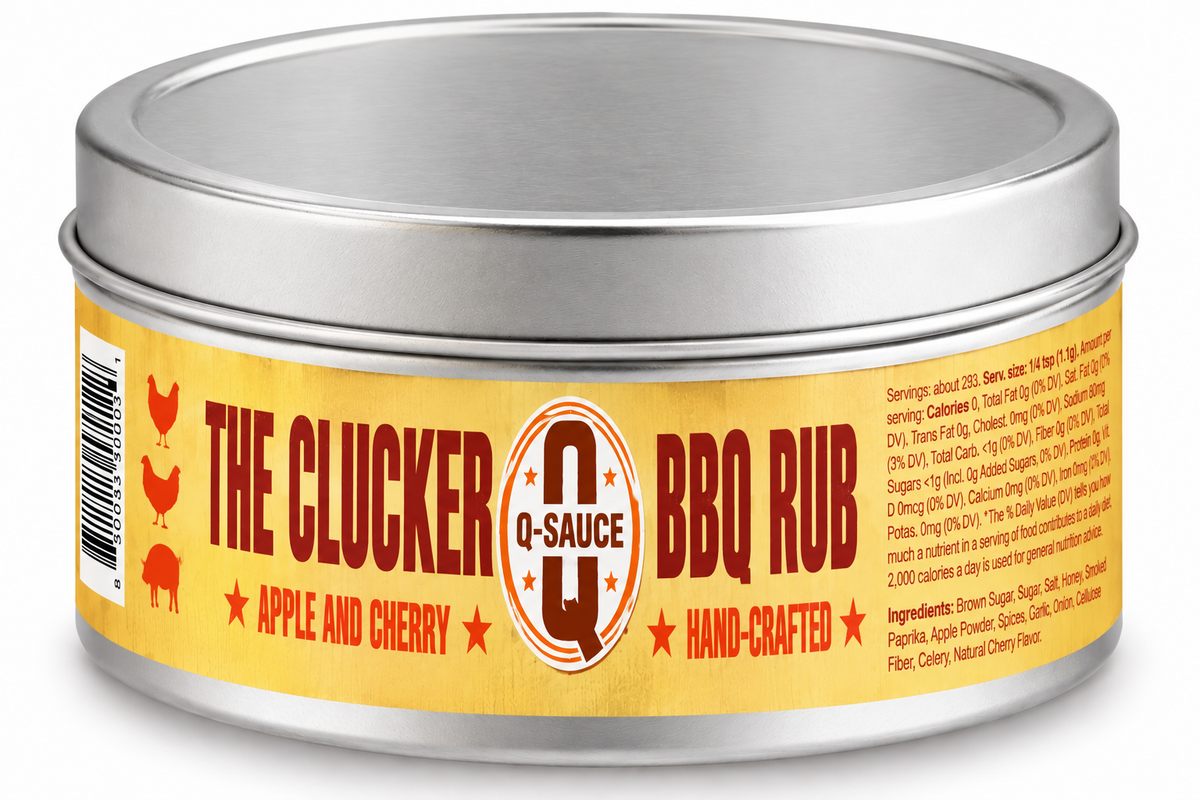 The Clucker BBQ Rub Tin
