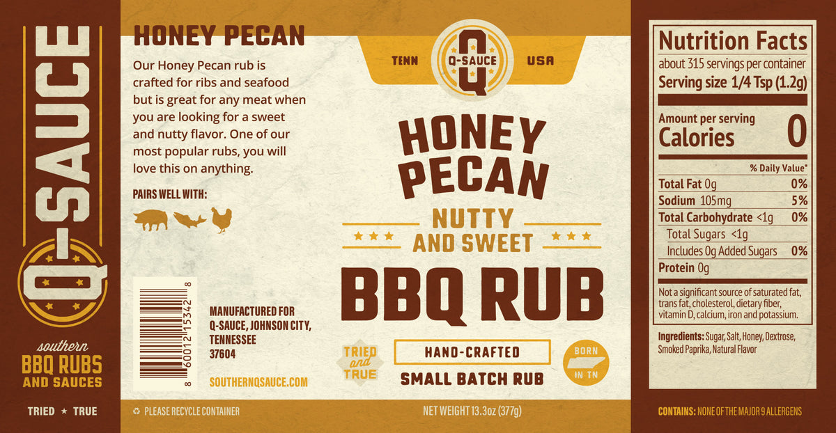 Honey Pecan BBQ Rub Tin